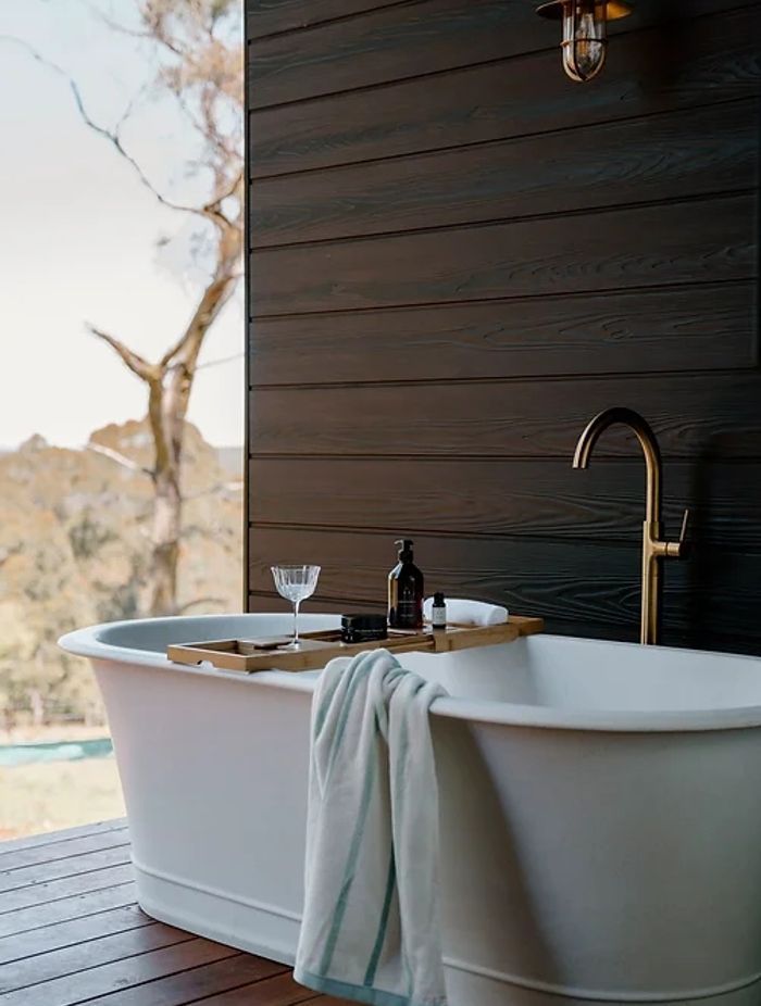 The cabins at Osborn House, Bundanoon.