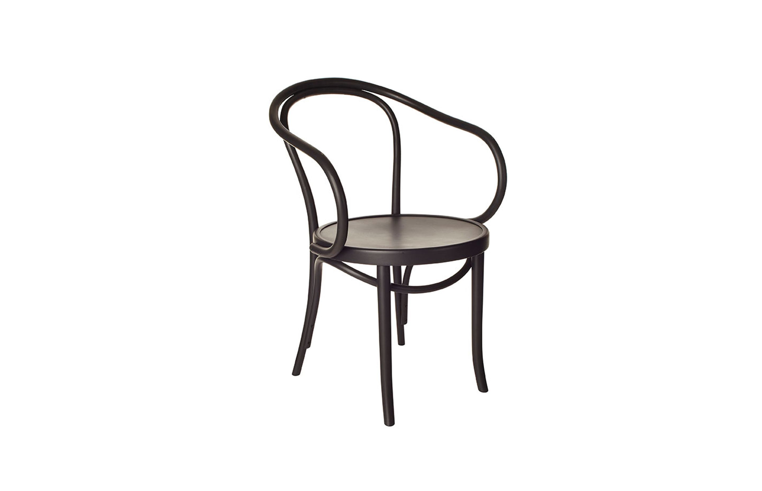 Thonet ‘Bentwood’ carver chair in black by Mark Tuckey