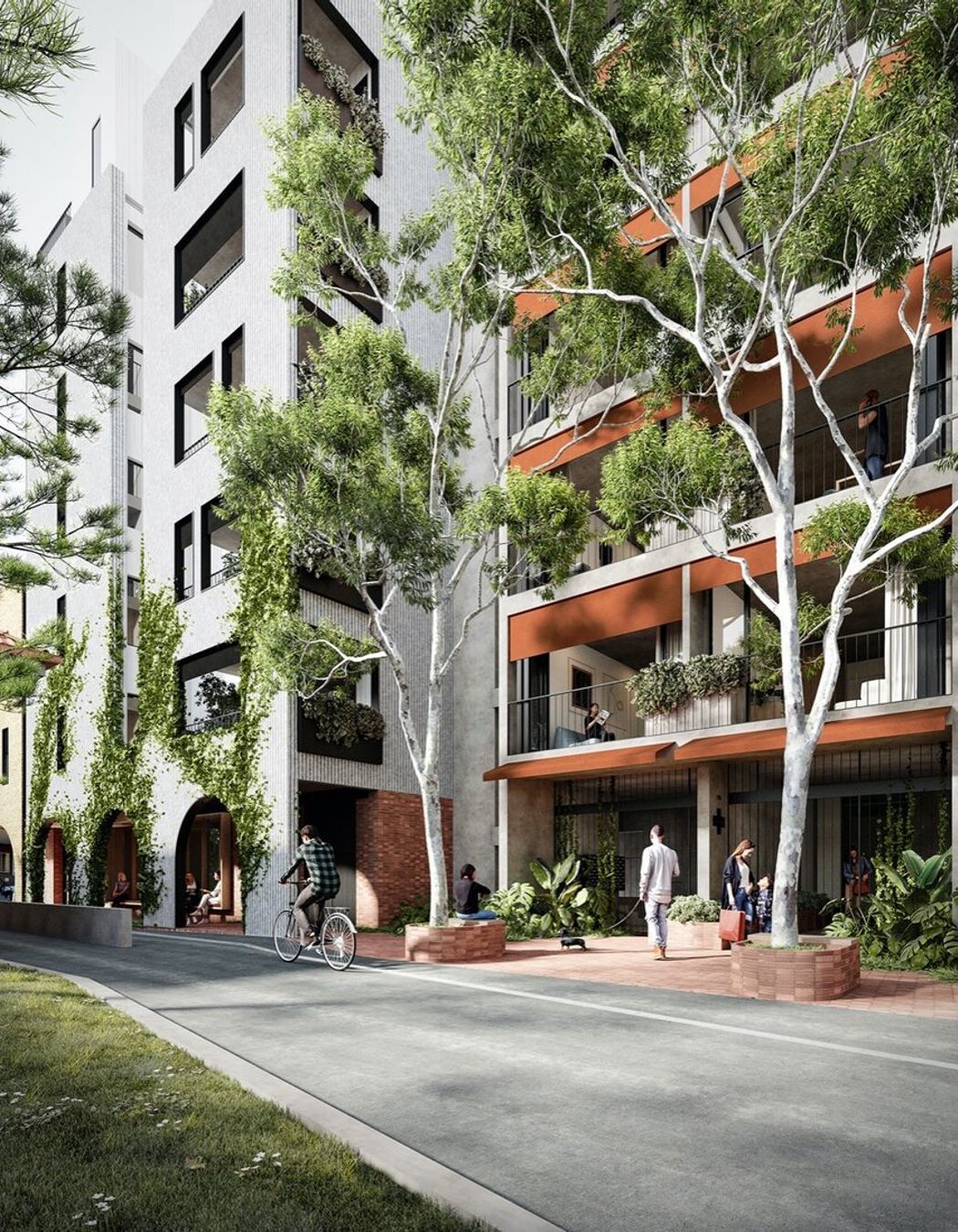 The multi-residential building comprises two adjoining apartment buildings with a total of 54 apartments.