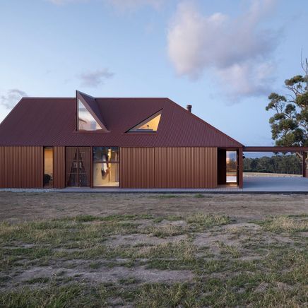 Beauty and brutality of rural Australia expressed through a reimagining of the traditional farmhouse