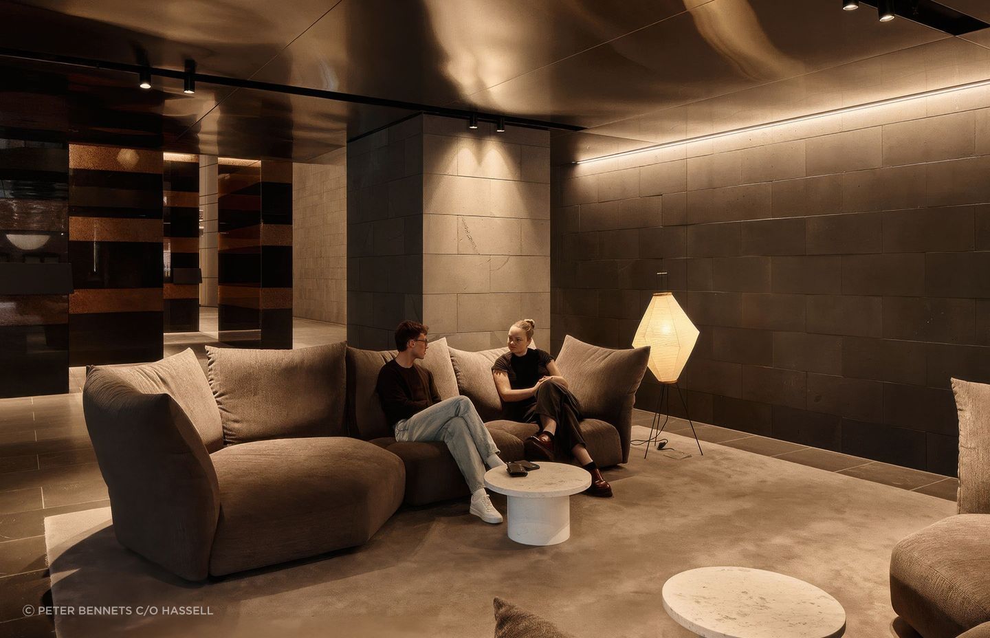 The Standard sofa by Edra is designed for relaxed conversation.