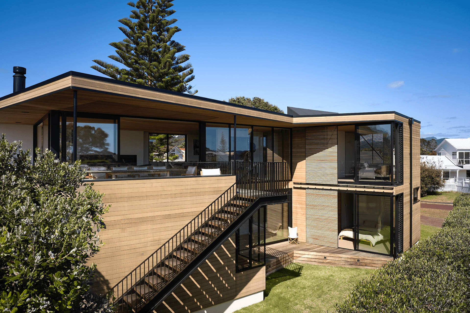 The home was designed by Julian Guthrie and built by Holah Homes.