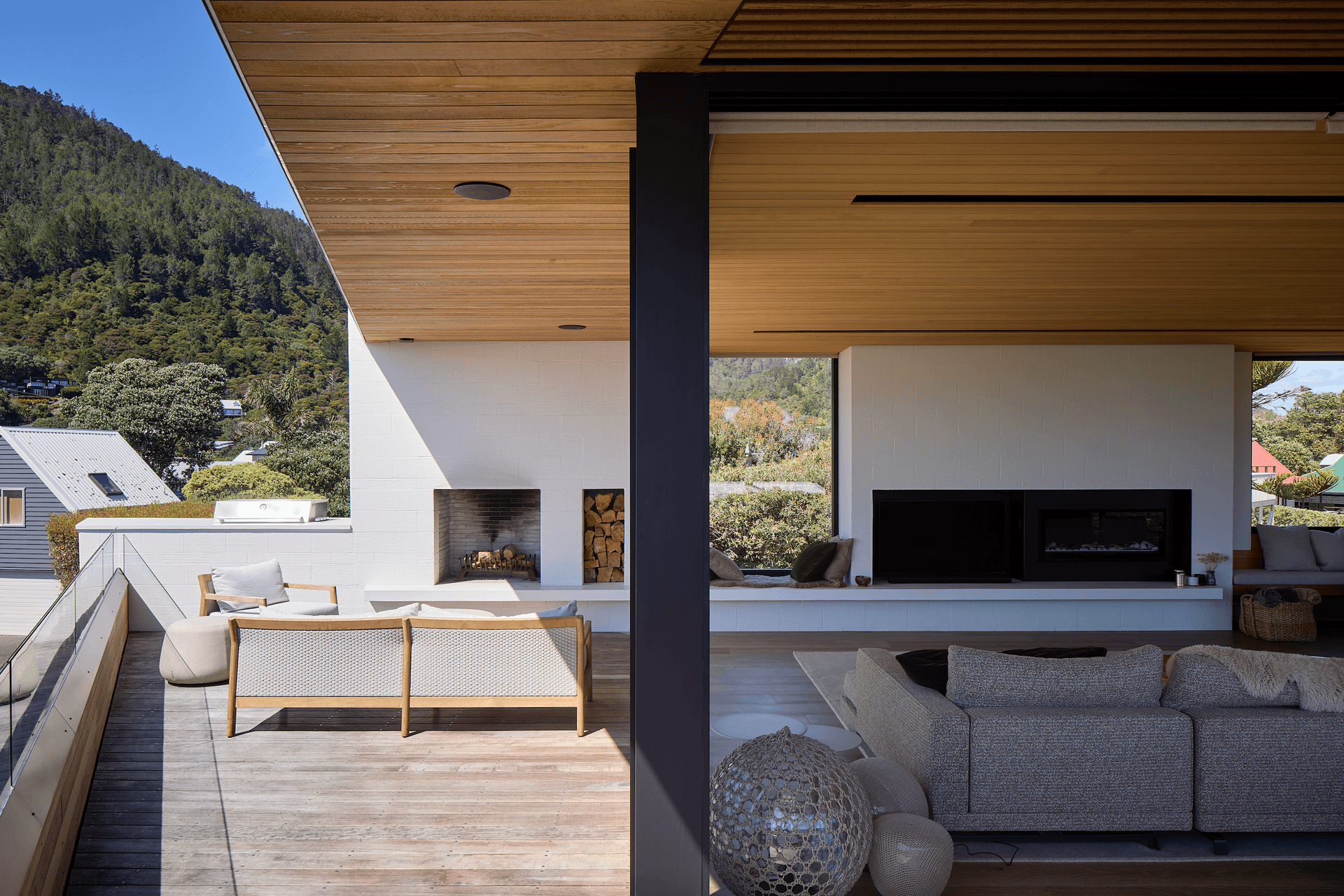 Sit by the indoor or outdoor fire, or by the window overlooking the surrounding landscape.