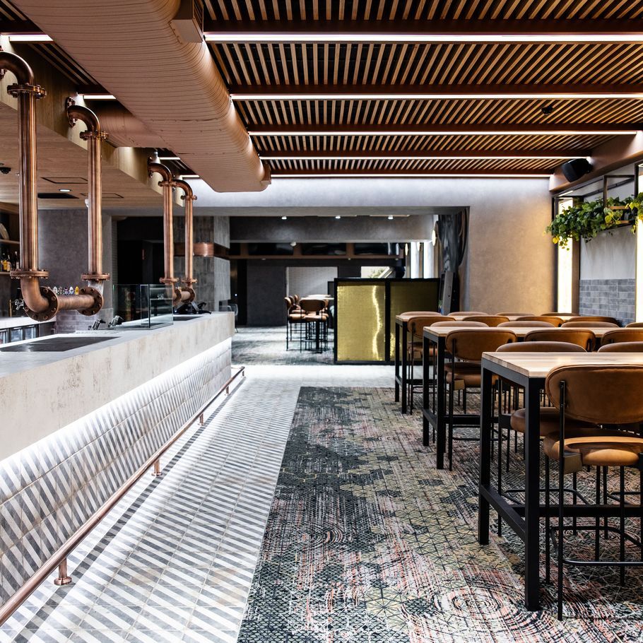 Acoustics transforms car park into architecturally designed sports bar