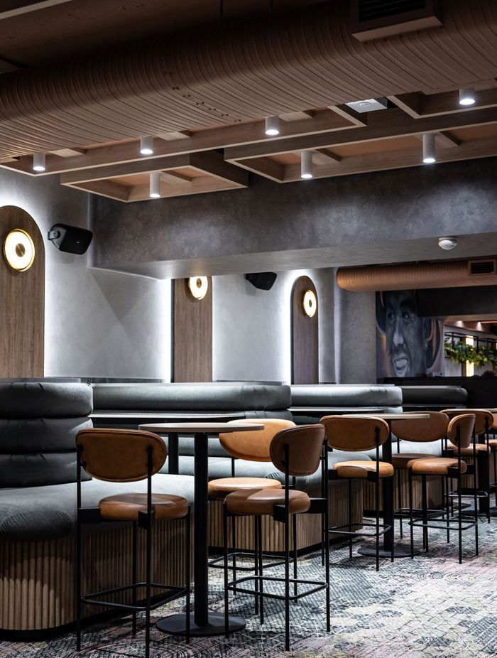 A uniquely vibrant space that ignites conversations in comfort.