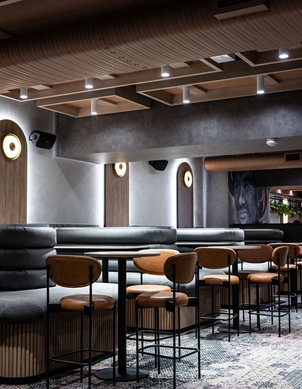 A uniquely vibrant space that ignites conversations in comfort.