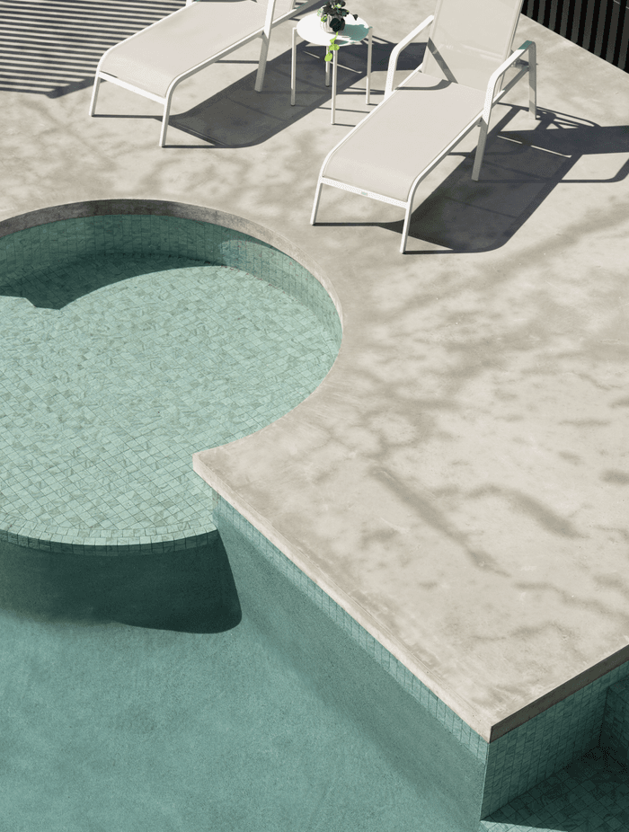 It was important to Sam and Chelsea that the pool design would add wow-factor.