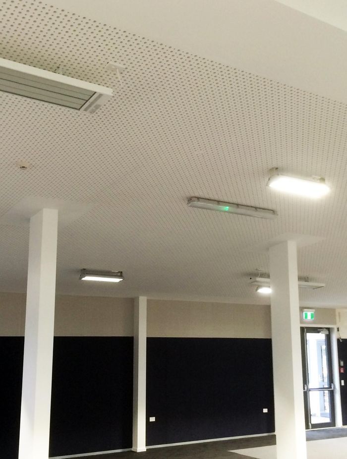 Rigitone Astral perforated plasterboard from Potter Interior Systems