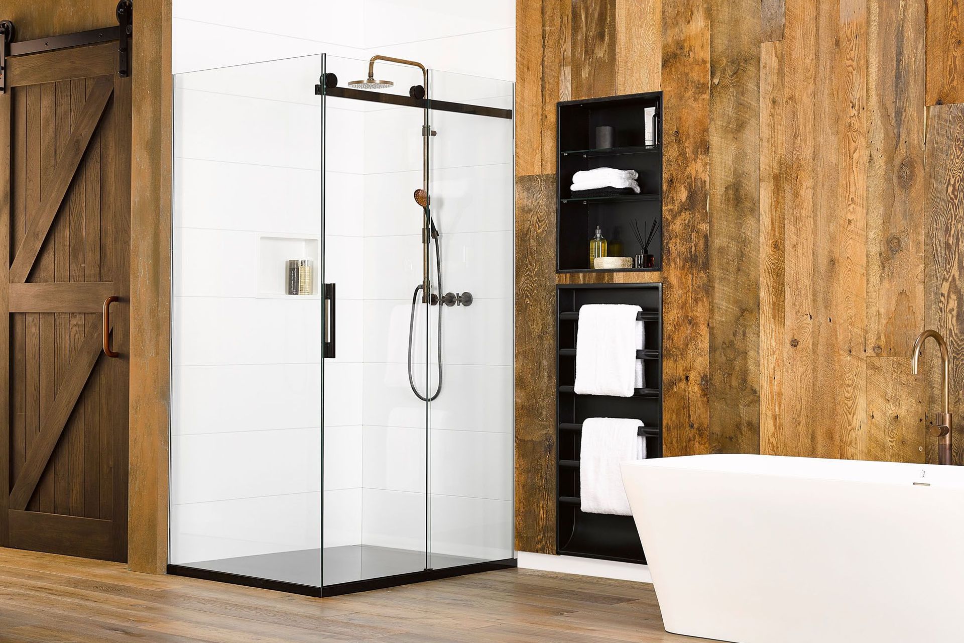 Linear Quattro 2 Wall Sliding Shower