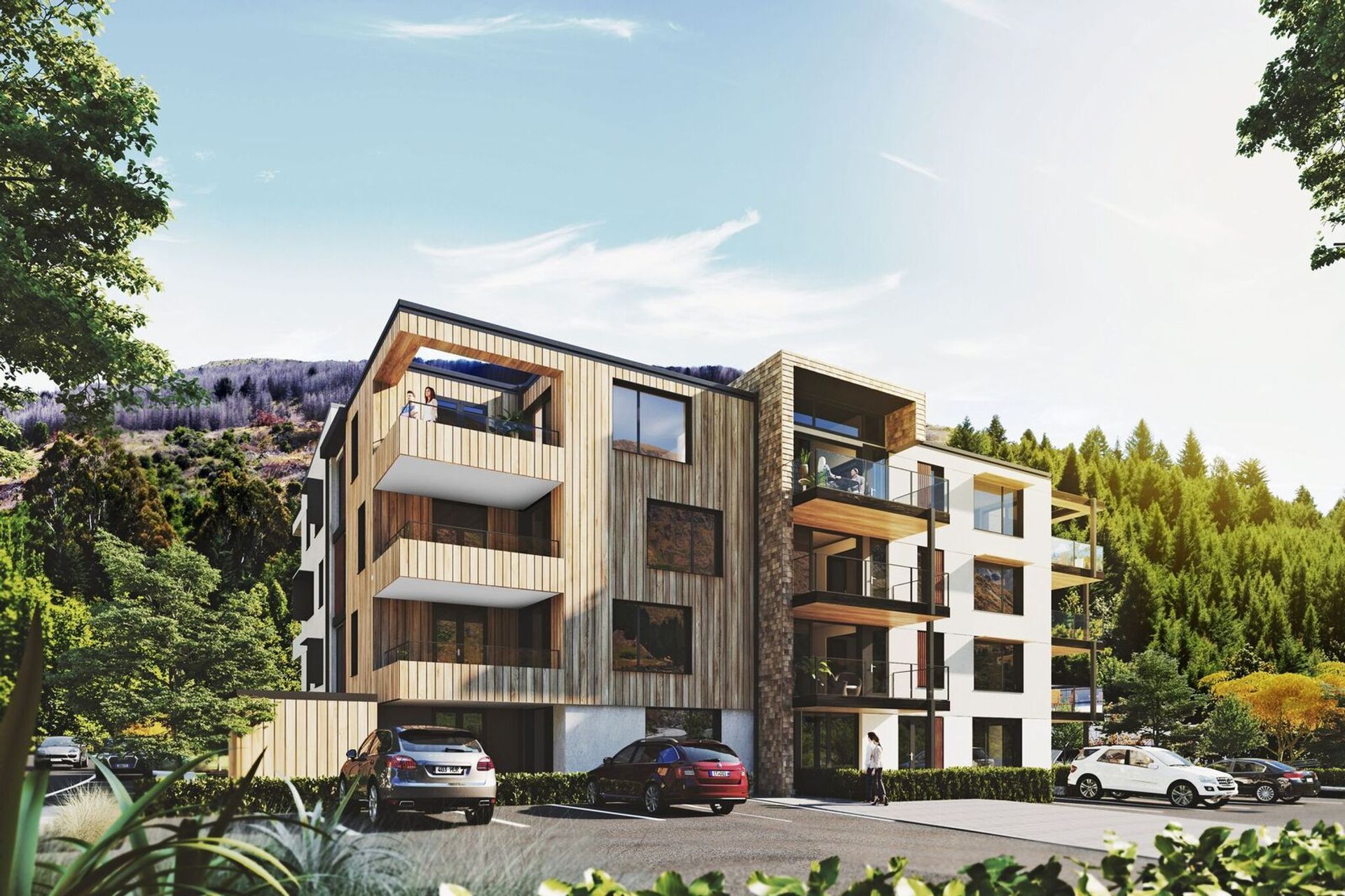 Residence du Parc, Arthurs Point, Queenstown - Architectural renders completed by onetoonehundred.
