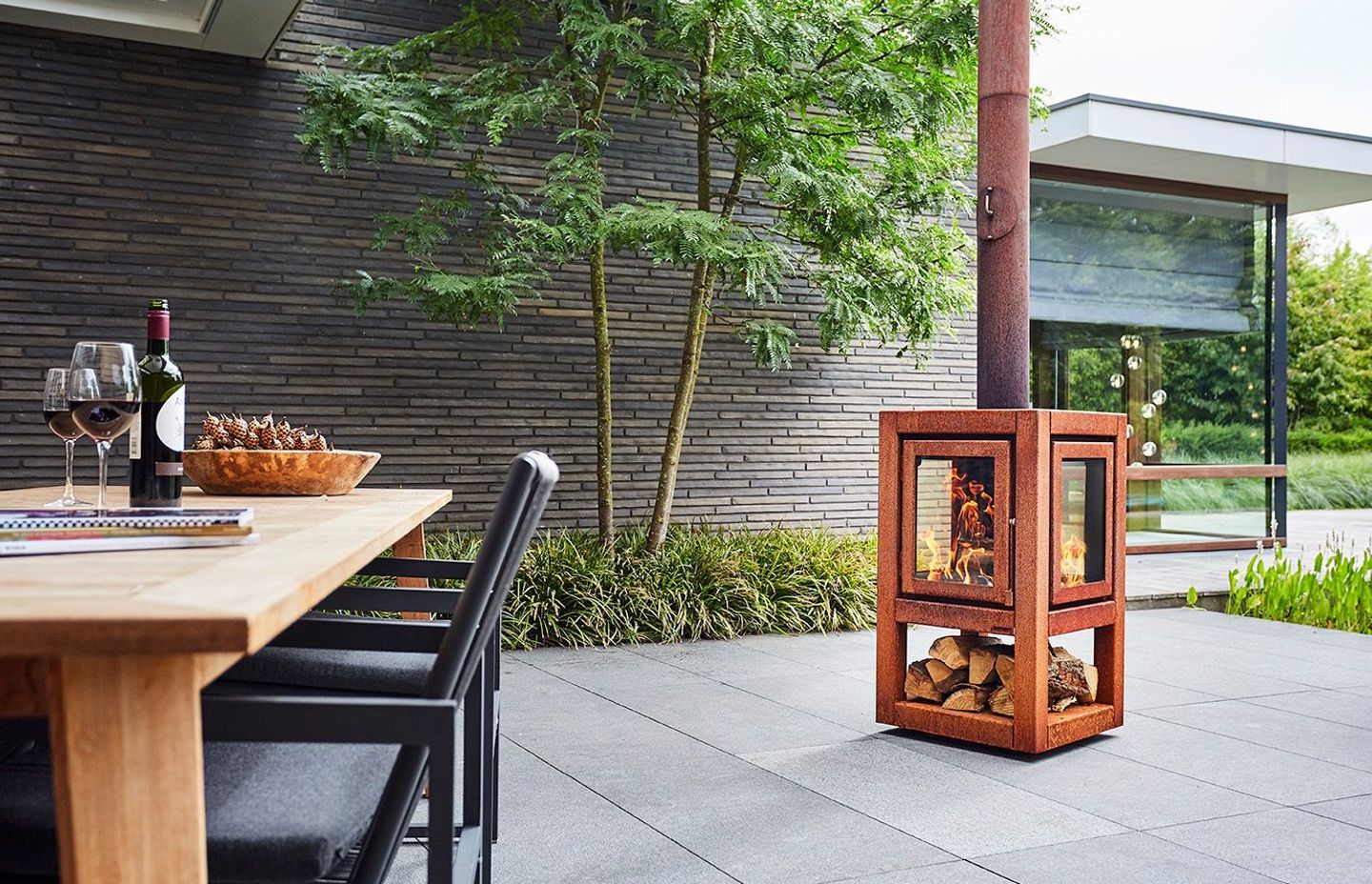 Quaruba by RB73 Outdoor Wood Stove.