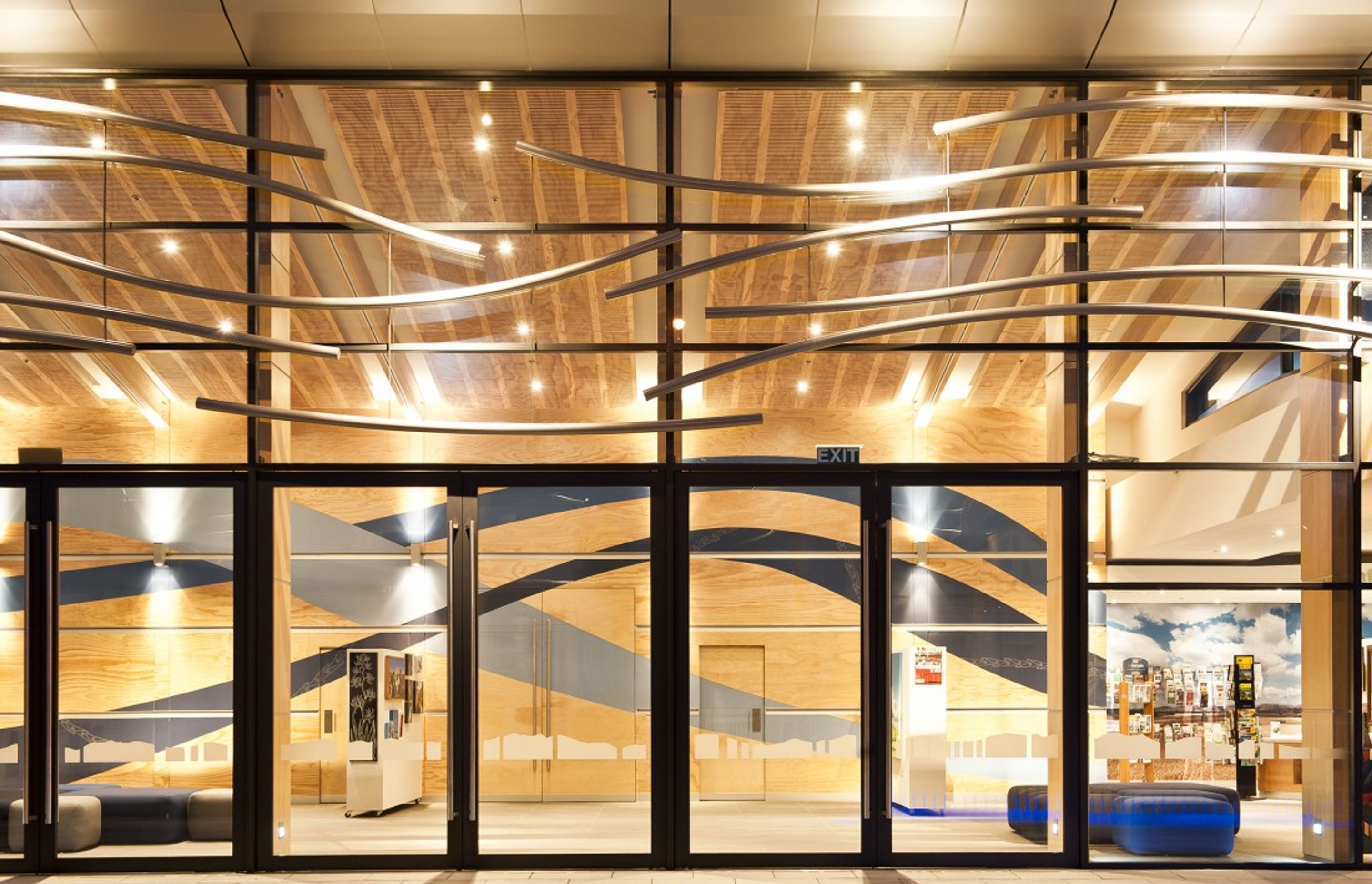 The Carterton Events Centre showcases the strength and style of Radiata Pine.