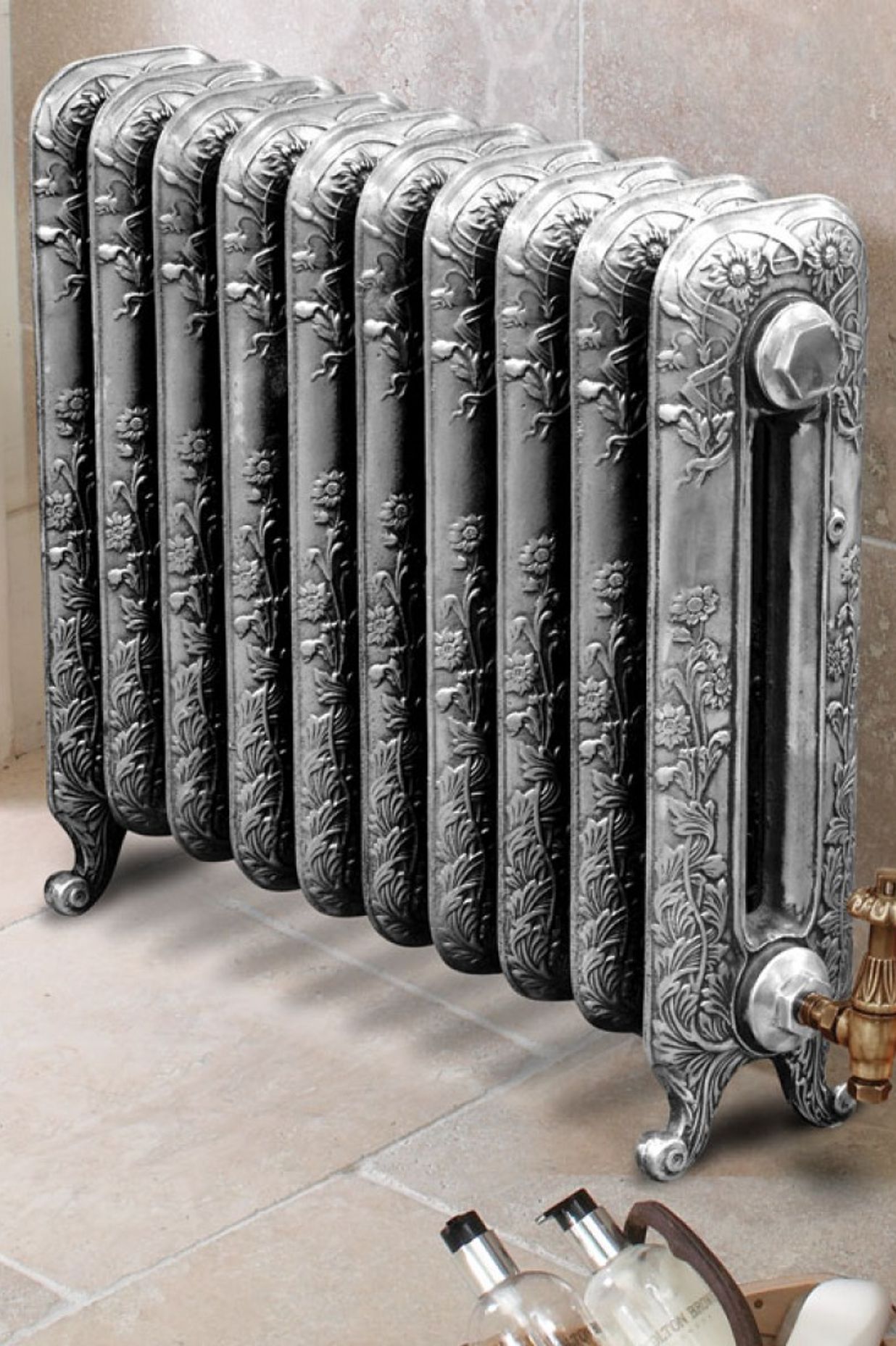 The Montpellier cast iron radiator from Paladin is customisable to suit your style
