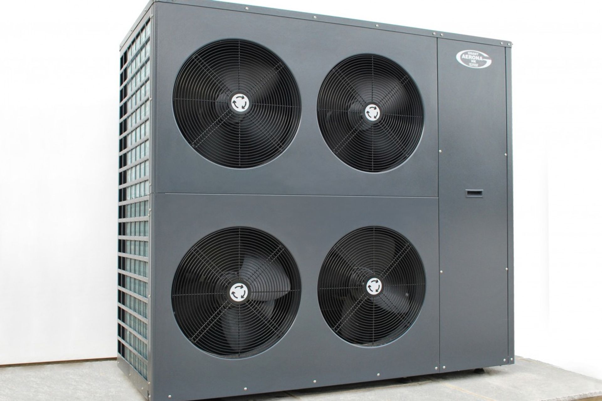 The Grant Air Source Heat Pump is one heat source option for underfloor heating