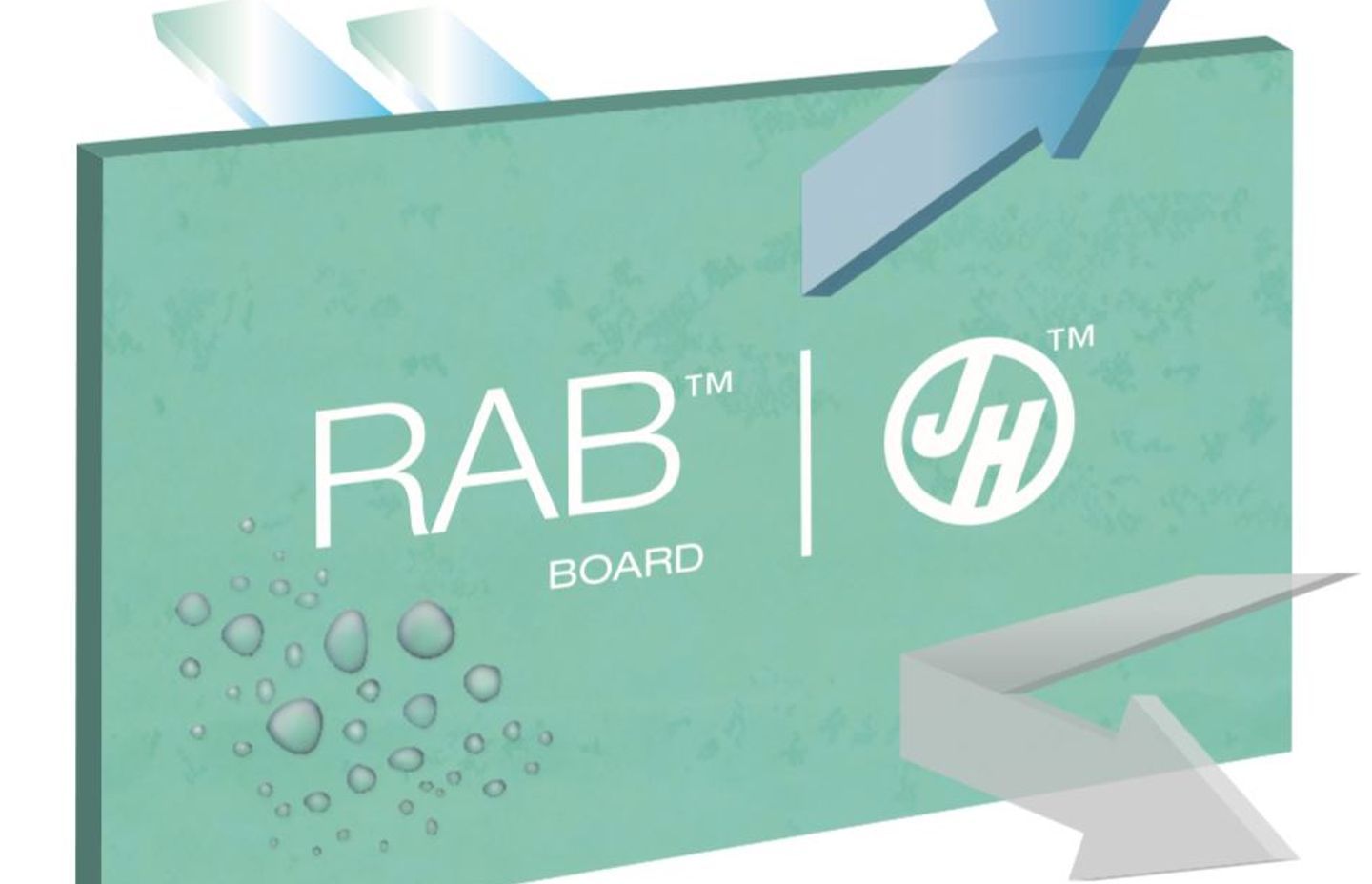 James Hardie'sRAB Board features a unique water-repellent sealer.