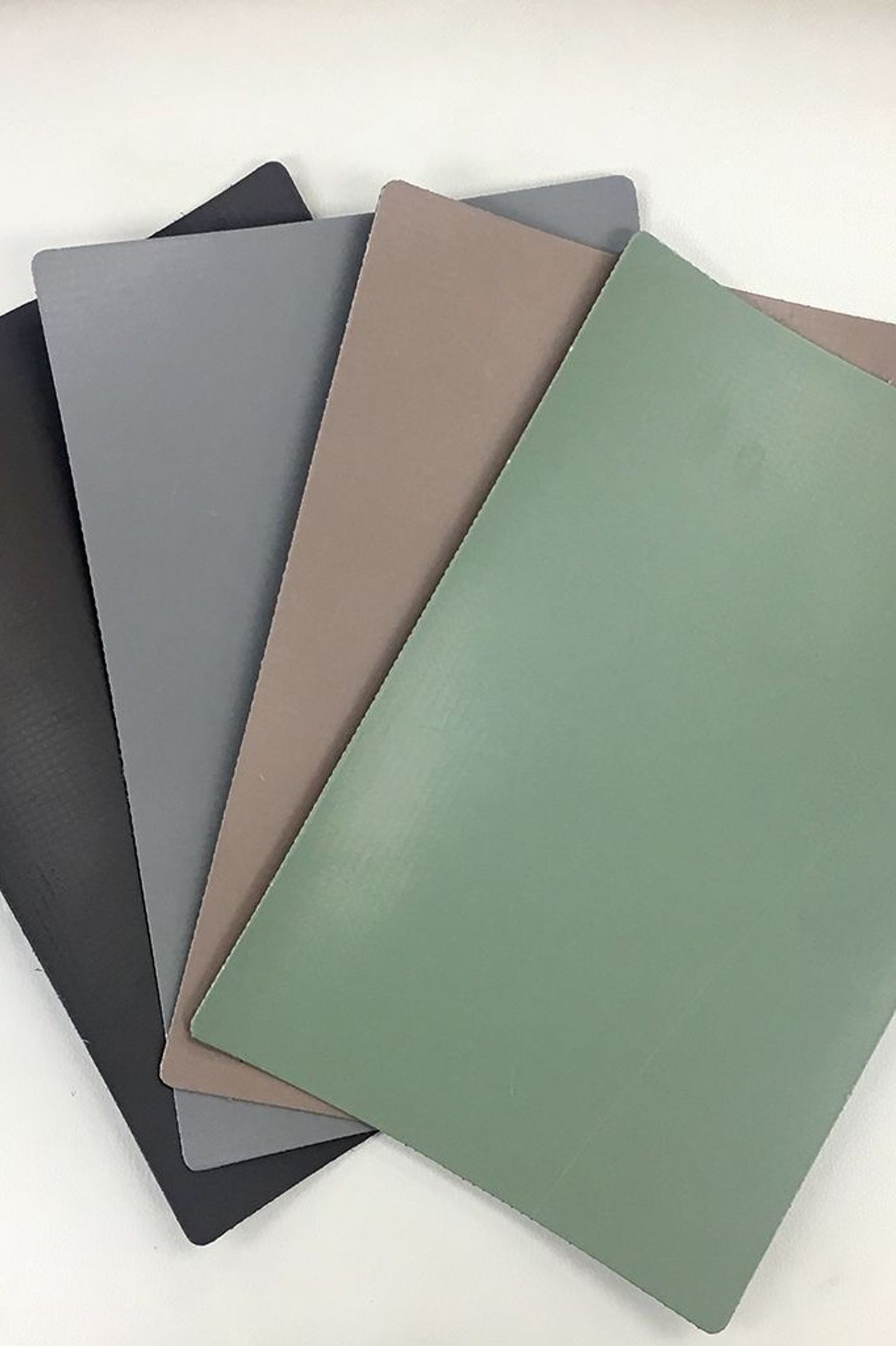 Four new colours: Mansard Brown, Rock Brown, Patina Green and Slate Grey