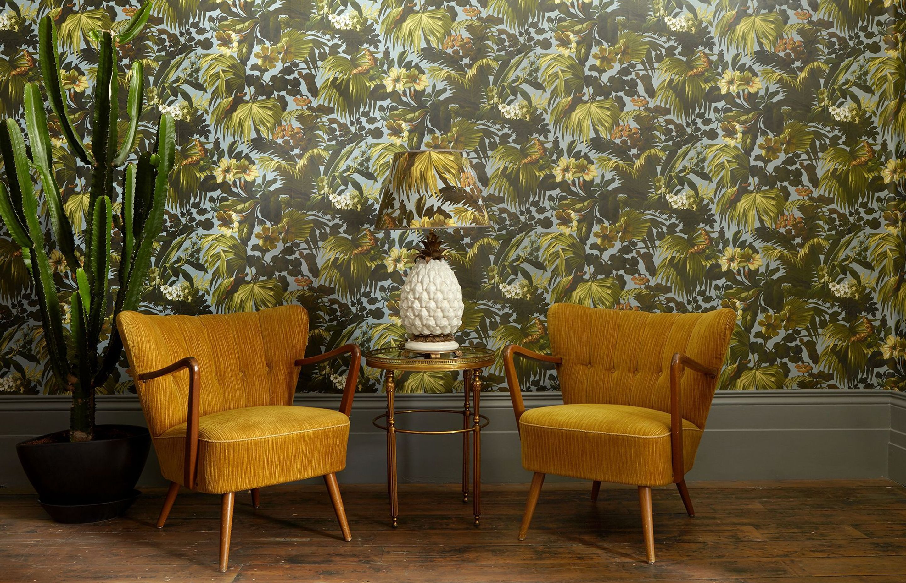 House of Hackney's 'Limerence' patterned wallpaper.