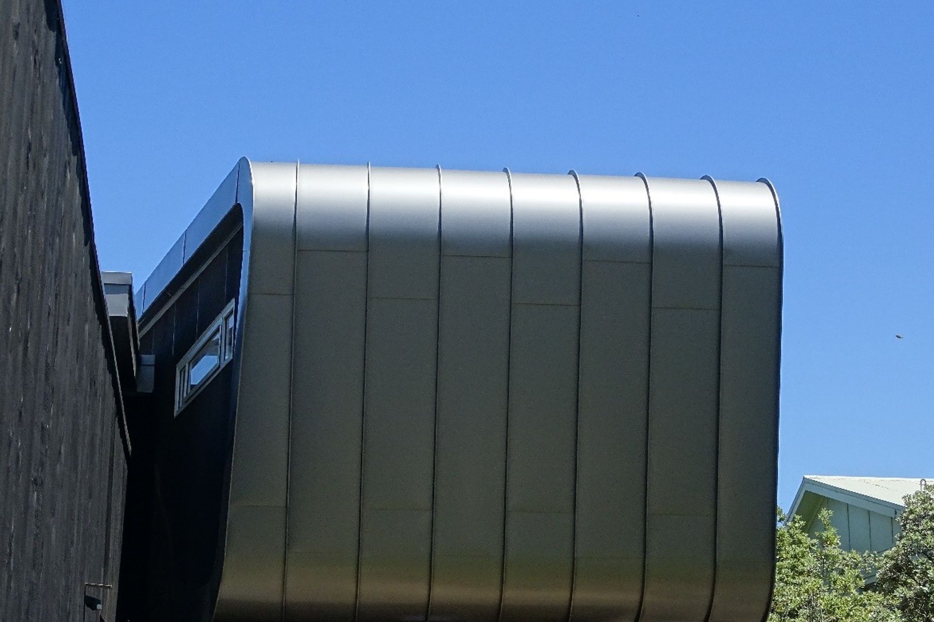 EURAMAX finish ‘Dark Grey Metallic’ from the Ambro Metals ex stock range