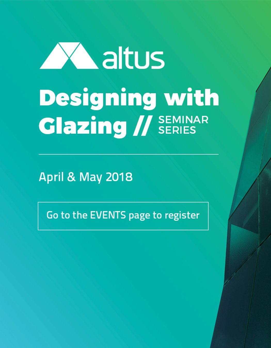 Designing with Glazing Seminar 2018