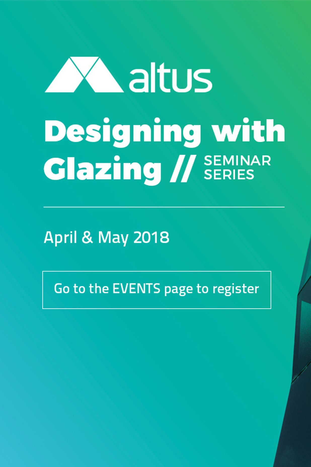 Designing with Glazing Seminar 2018