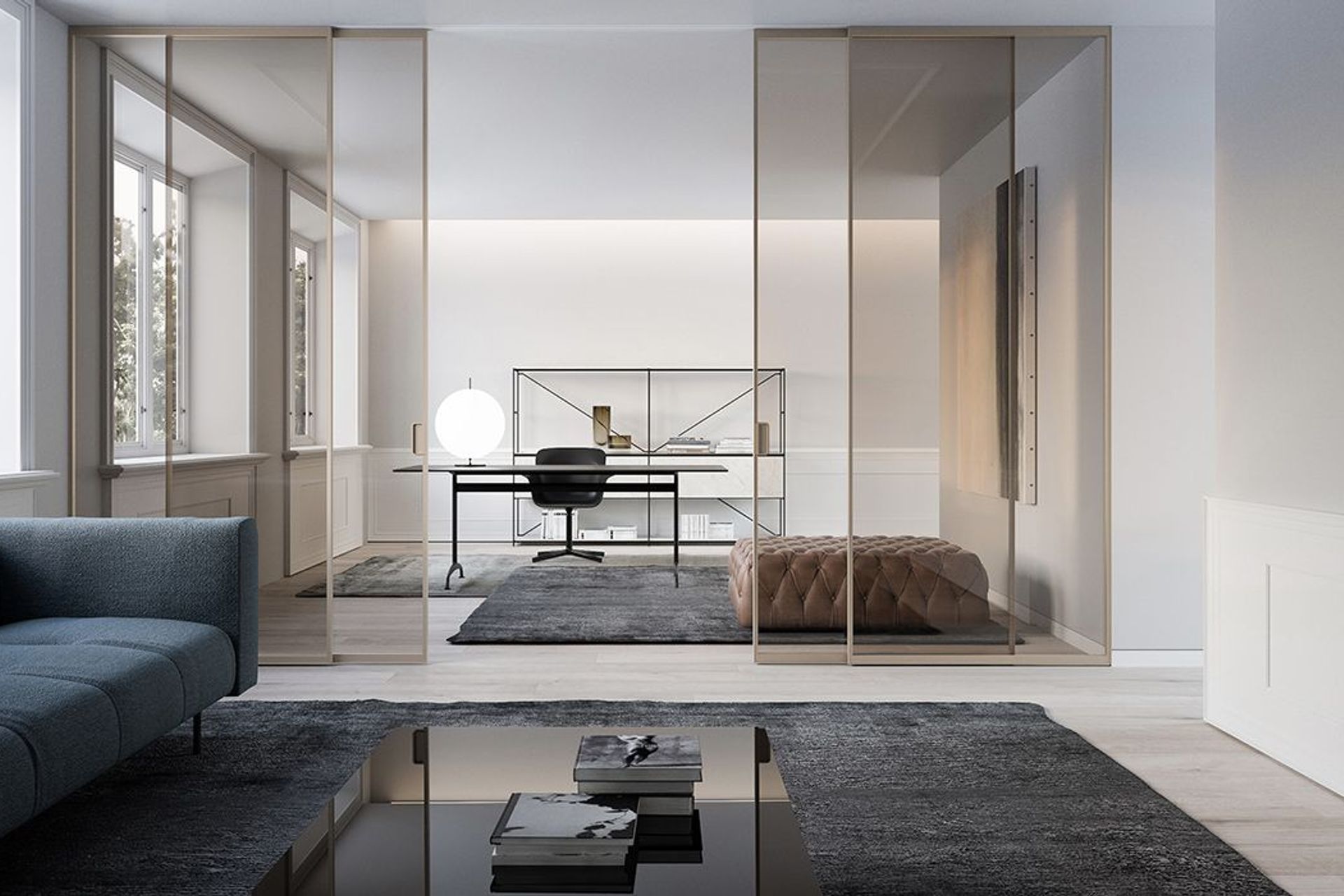 Constructed in 100 per cent recyclable aluminium and glass, ADL’s Mitika door system (above and top) has fine, elegant frames that slide smoothly and quietly at the touch of a finger and will, no doubt, become a coveted product for New Zealand architects.