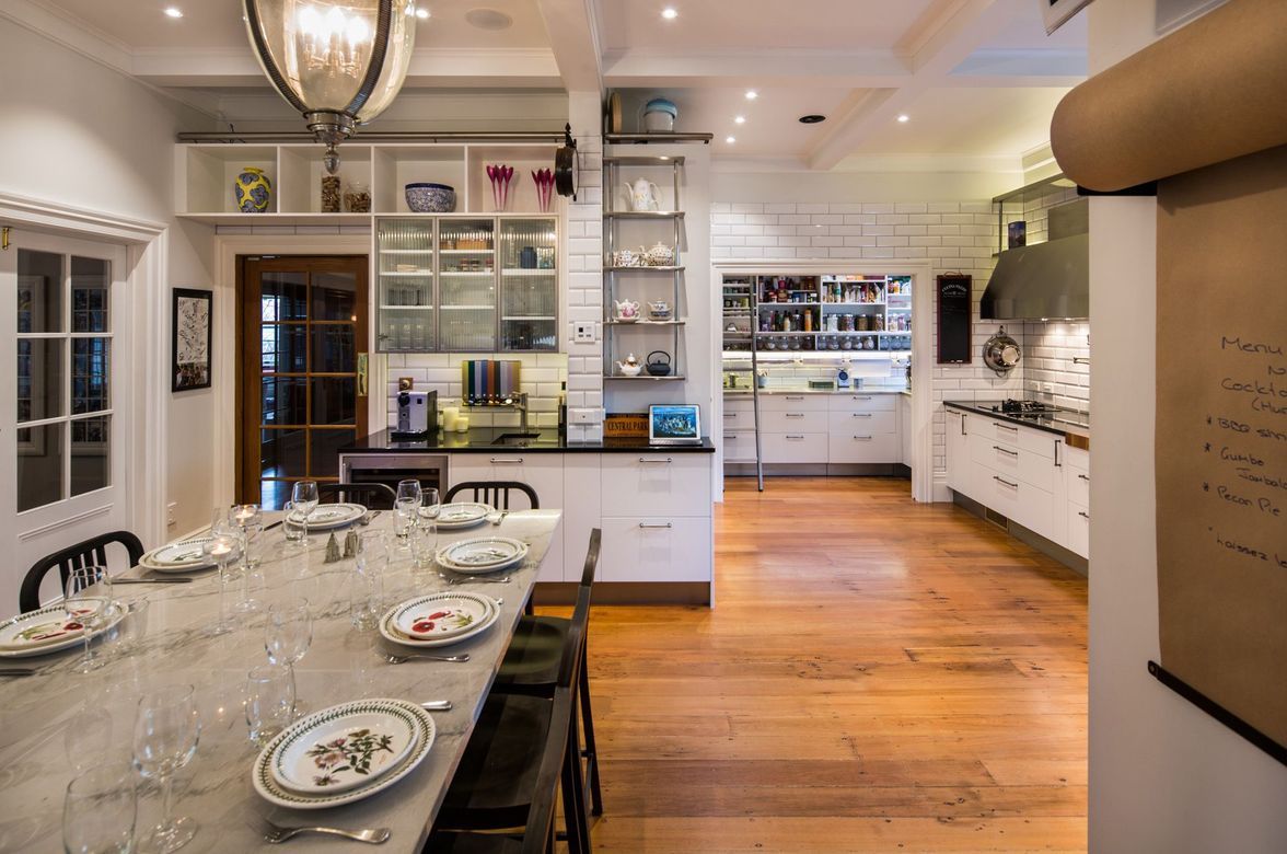 1920's New York City Deli style meets light industrial kitchen