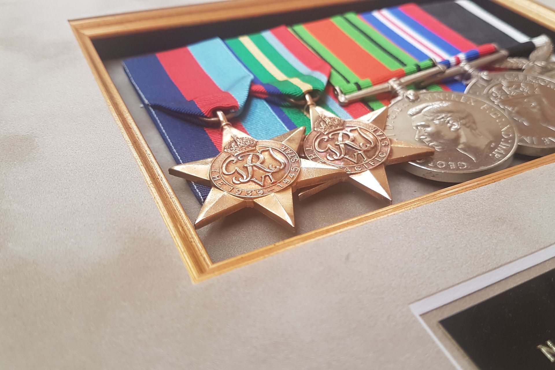 War Medal Framing