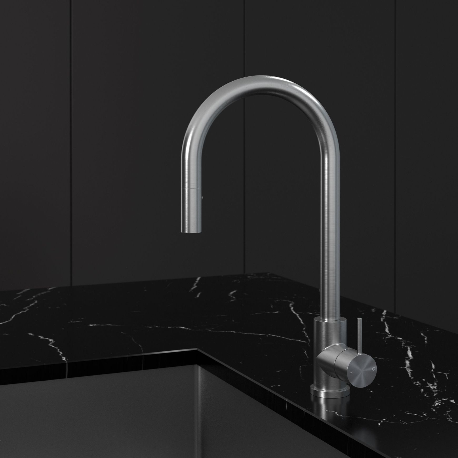 Oli 316 Kitchen Mixer Round Spout