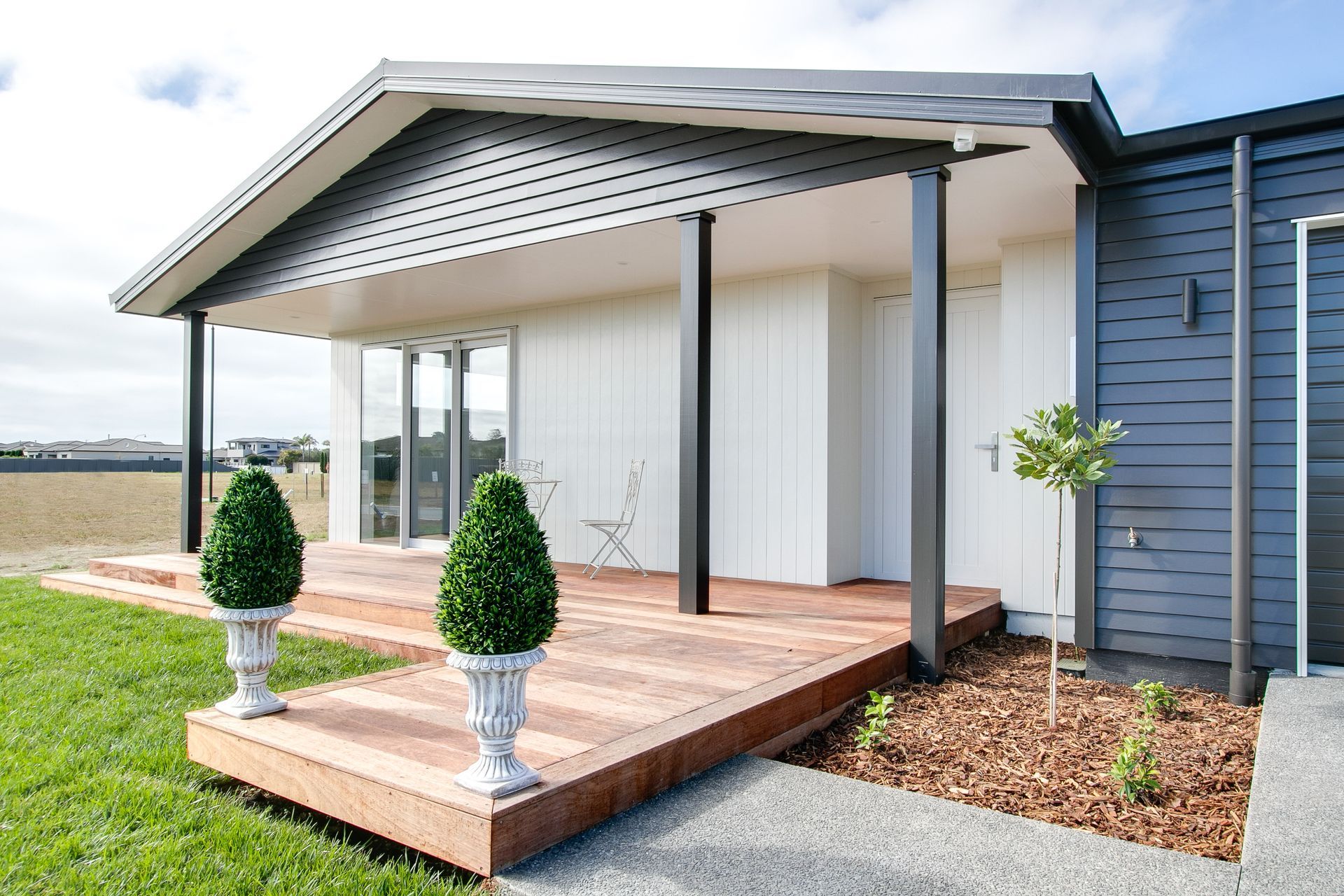 House exterior - entrance and front deck