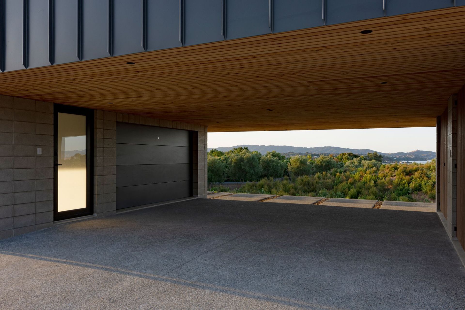 The lower level frames a carefully chosen view, which is expanded upon once you arrive at the higher, main living level.