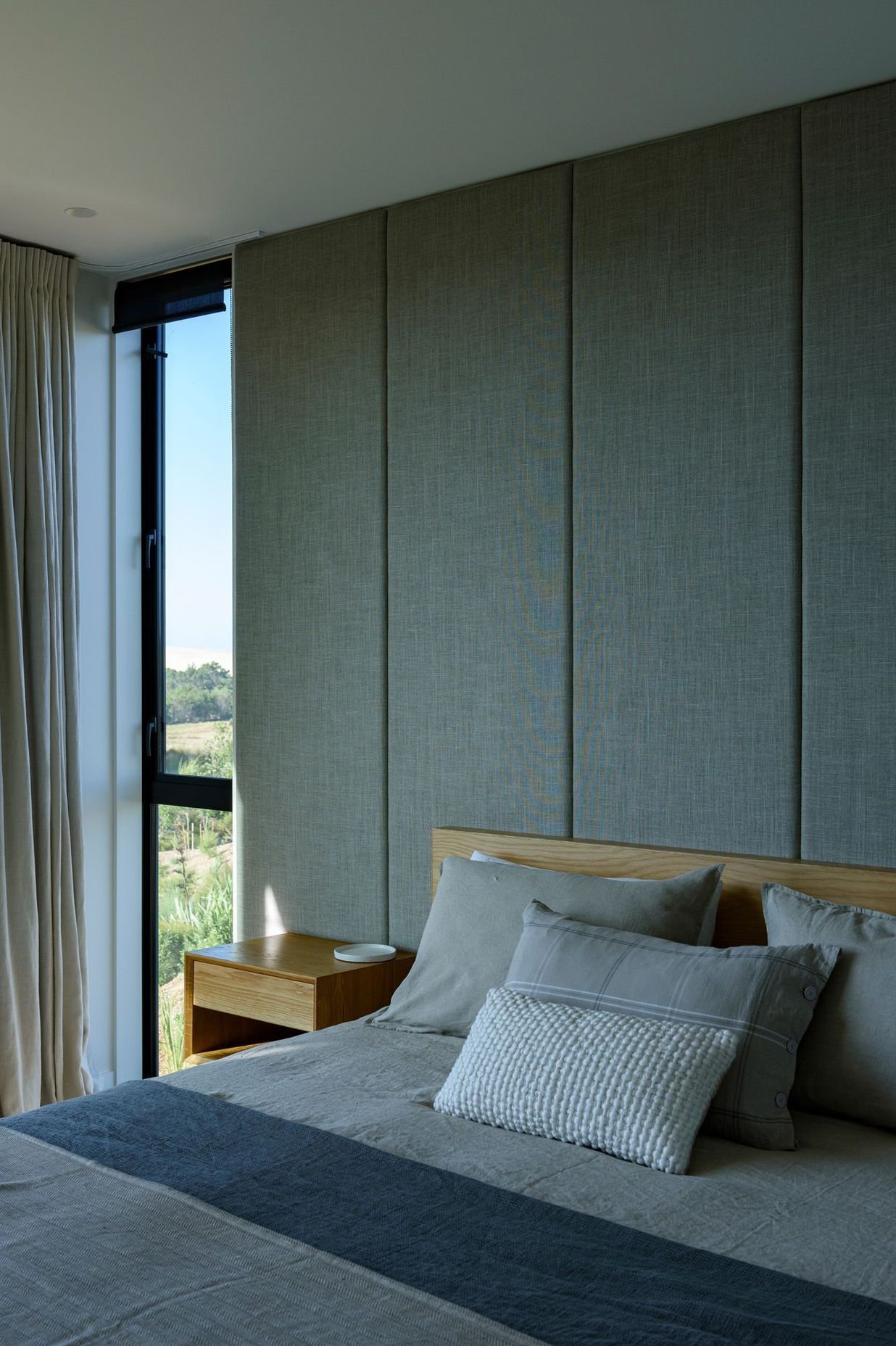 Floor to ceiling windows in the bedrooms ensure a connection with the surrounds is maintained in all areas of the house. 