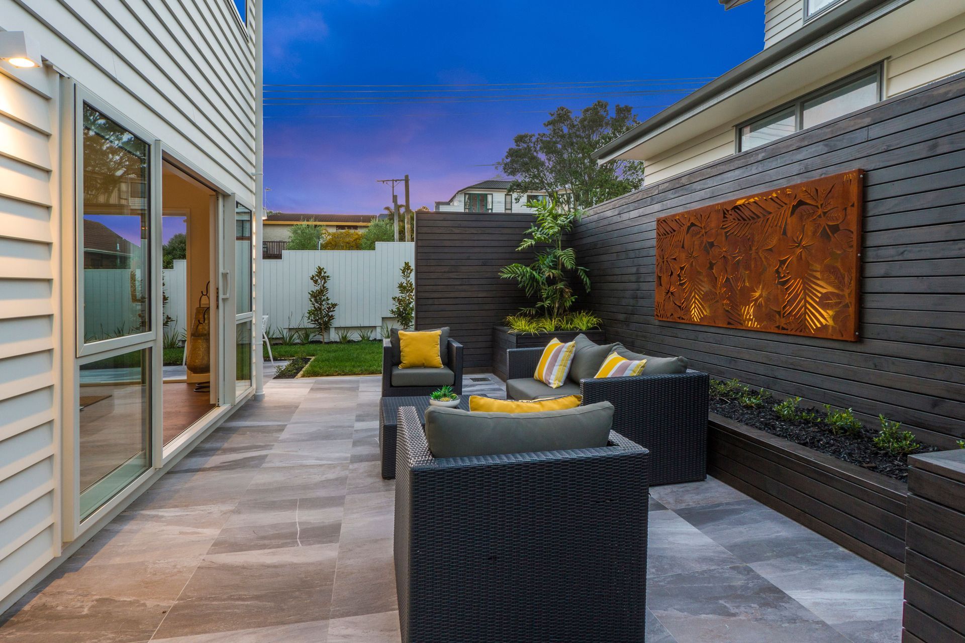 Belmont Terrace - This home was installed with Solid American White Oak flooring, finished with oil in 'Light Walnut' and Waterborne Polyurethane
