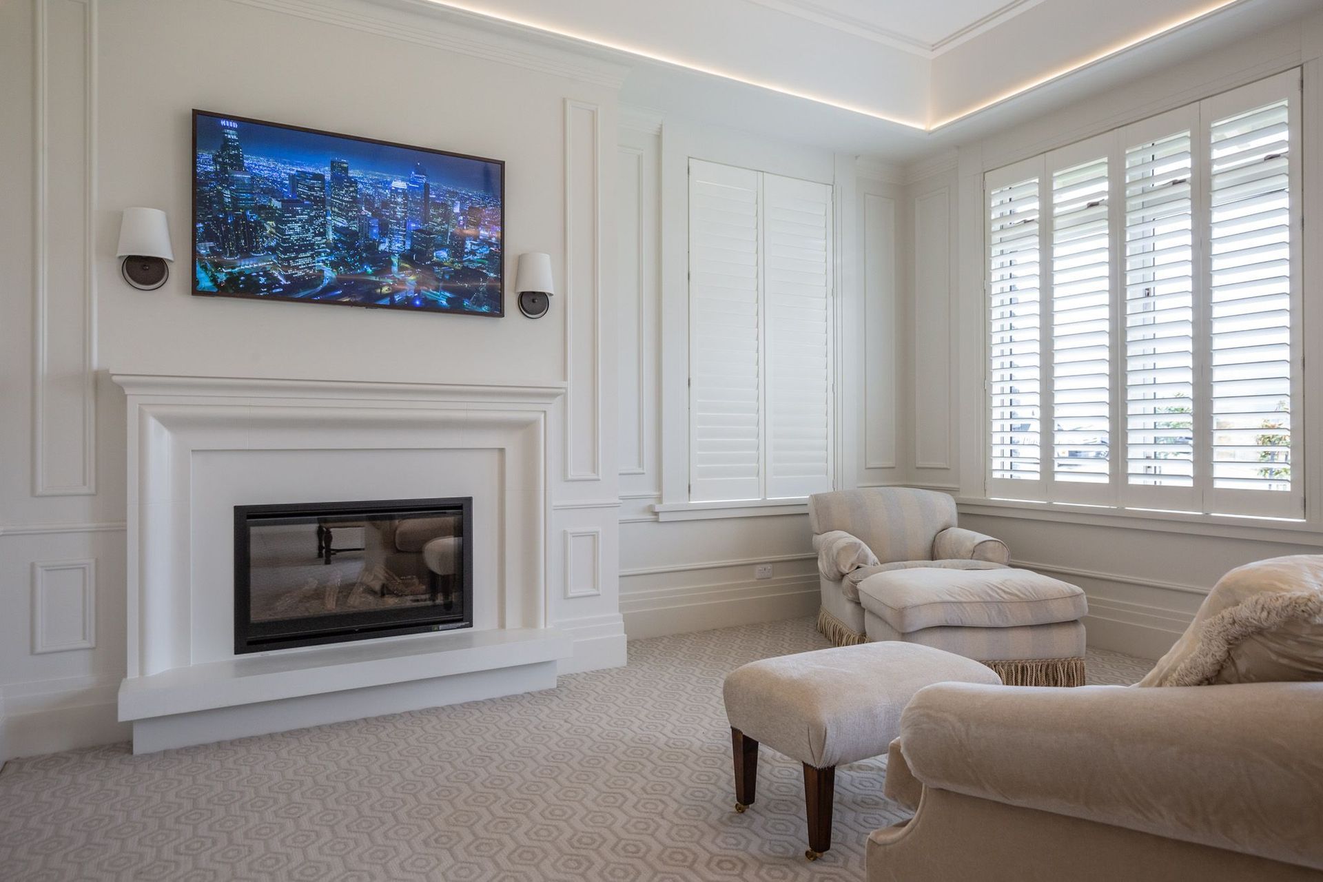 Bespoke concrete fire surround and hearth