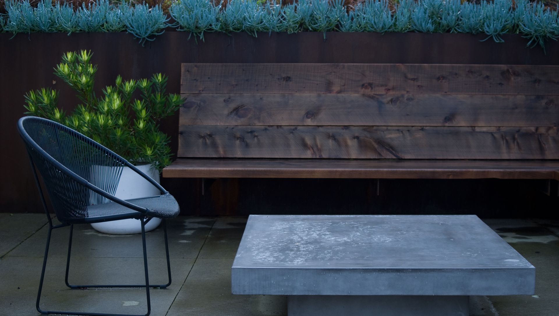 Chic-Rustic Courtyard, Remuera banner