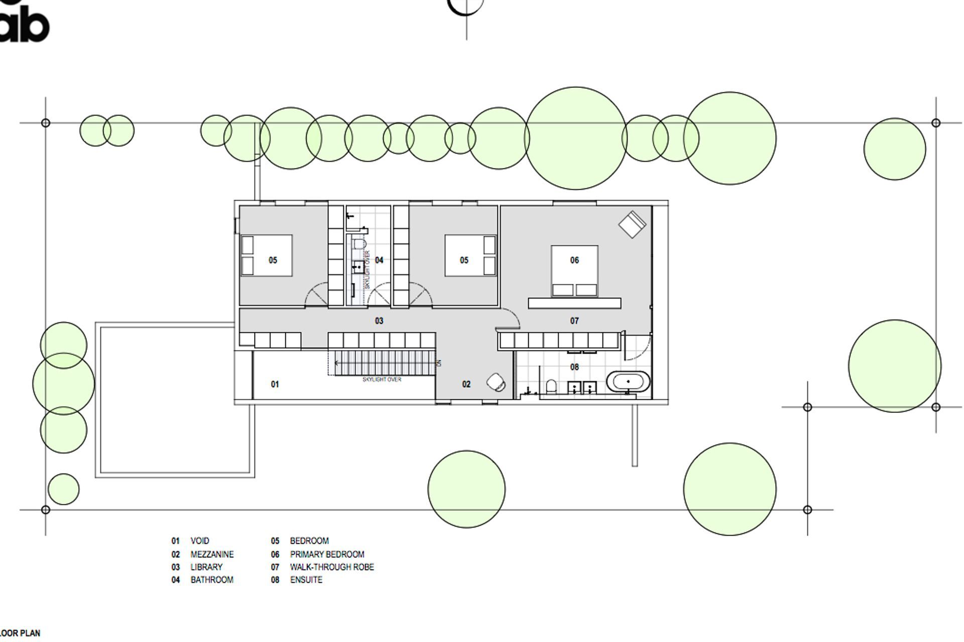 First-floor plan of Churchill House by CoLab Architecture.