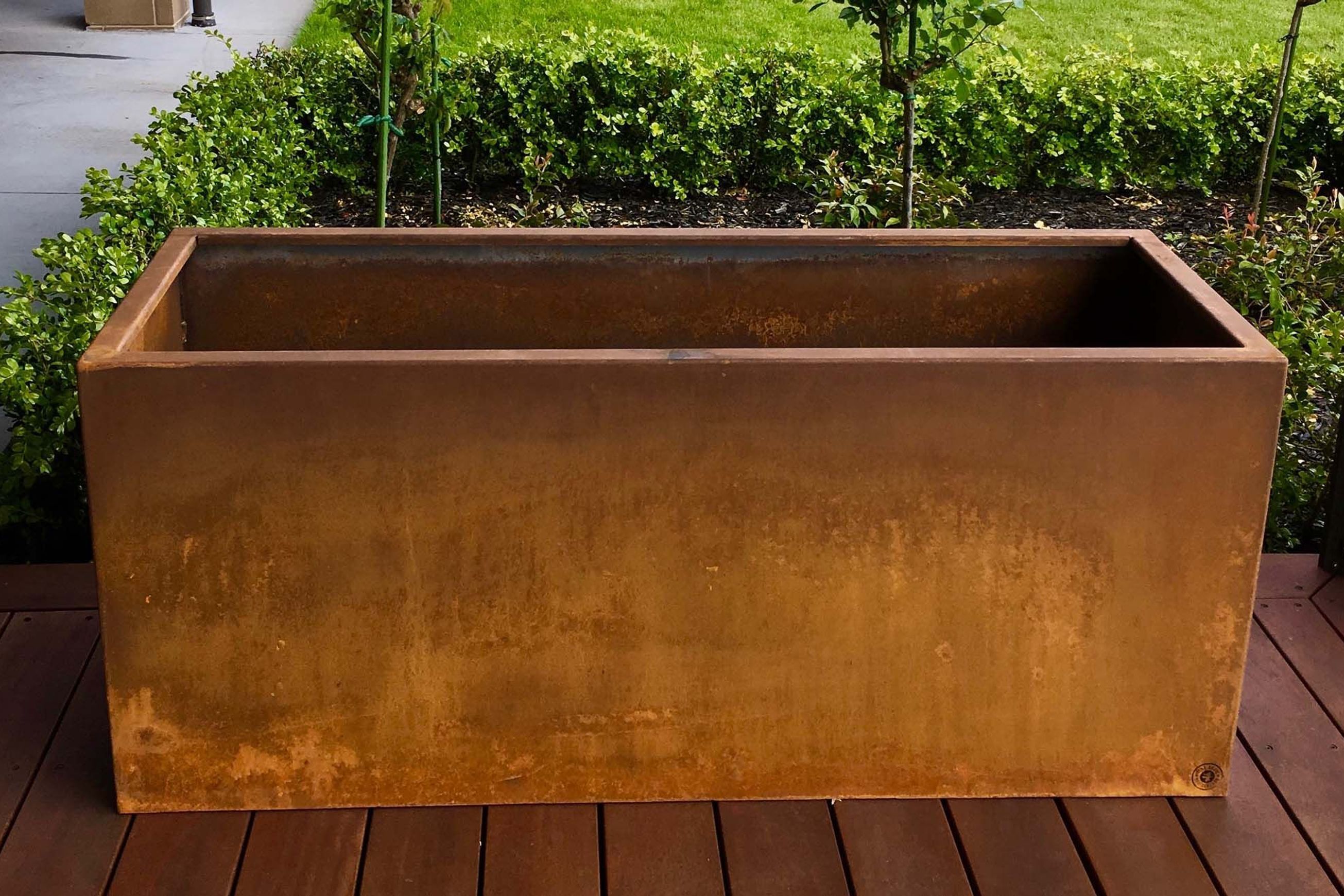 Corten Trough Planter 1400