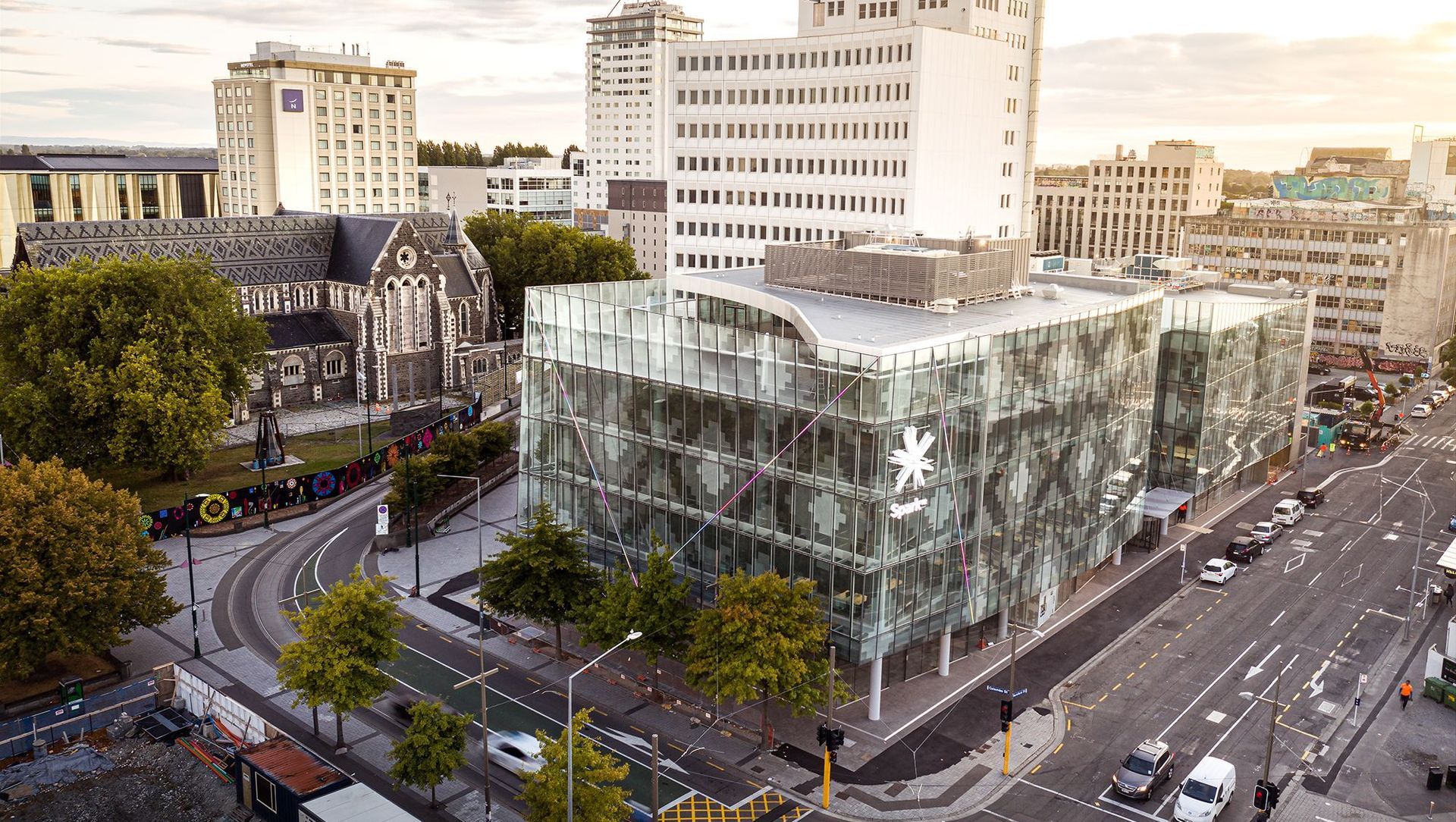 2 Cathedral Square: a new landmark banner