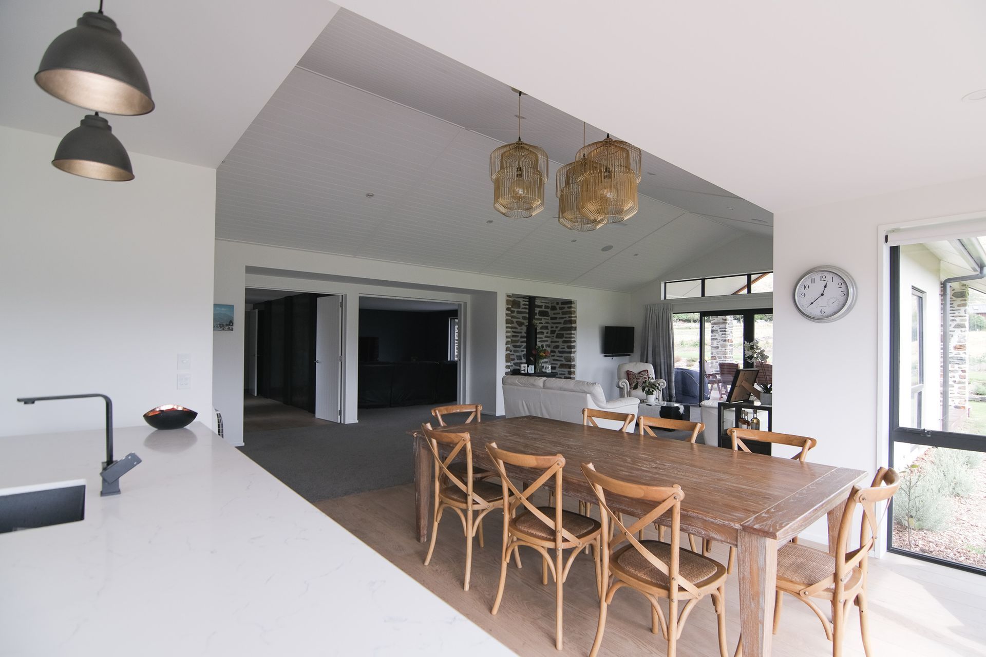 Family kitchen, dining and living space