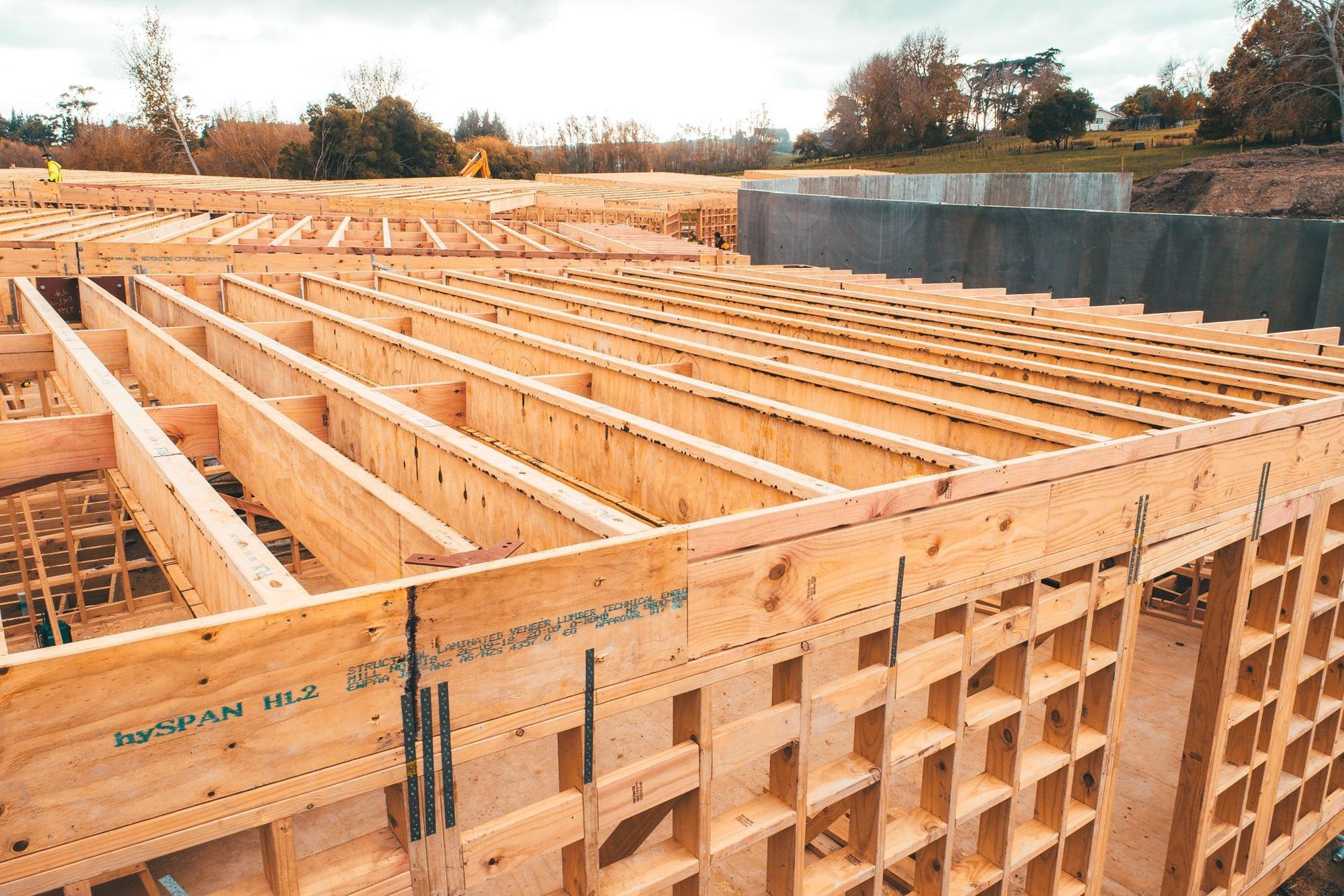 Construction Photography NZ - CPNZ - FutureBuild LVL - Dairy Flat SIte Progress - Drone Photo 8