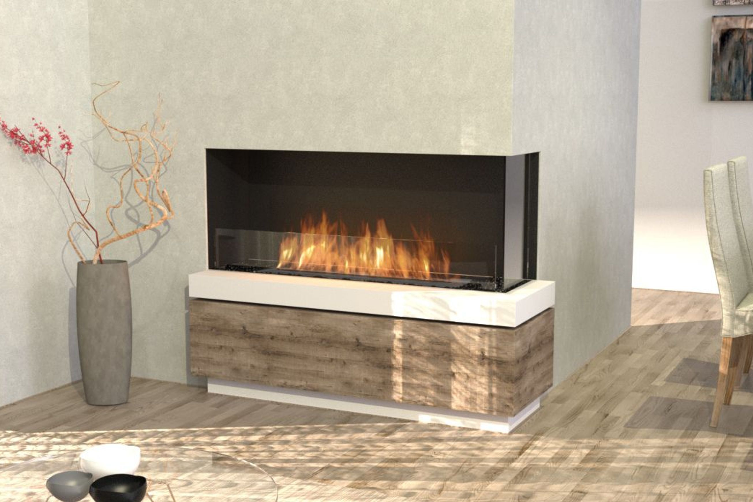 EcoSmart Flex Right Corner 50 Fireplace