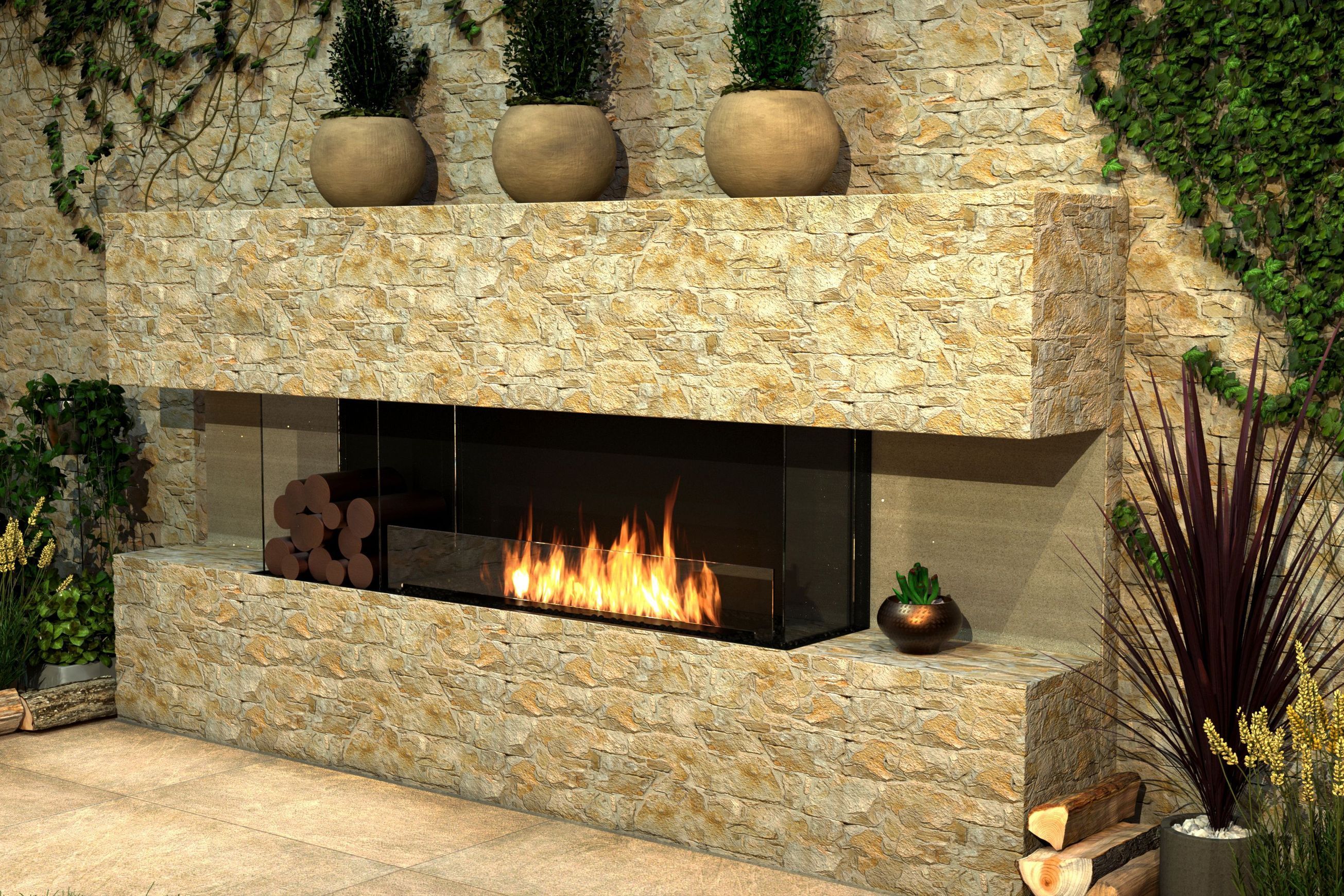 EcoSmart Flex Bay 68 Fireplace