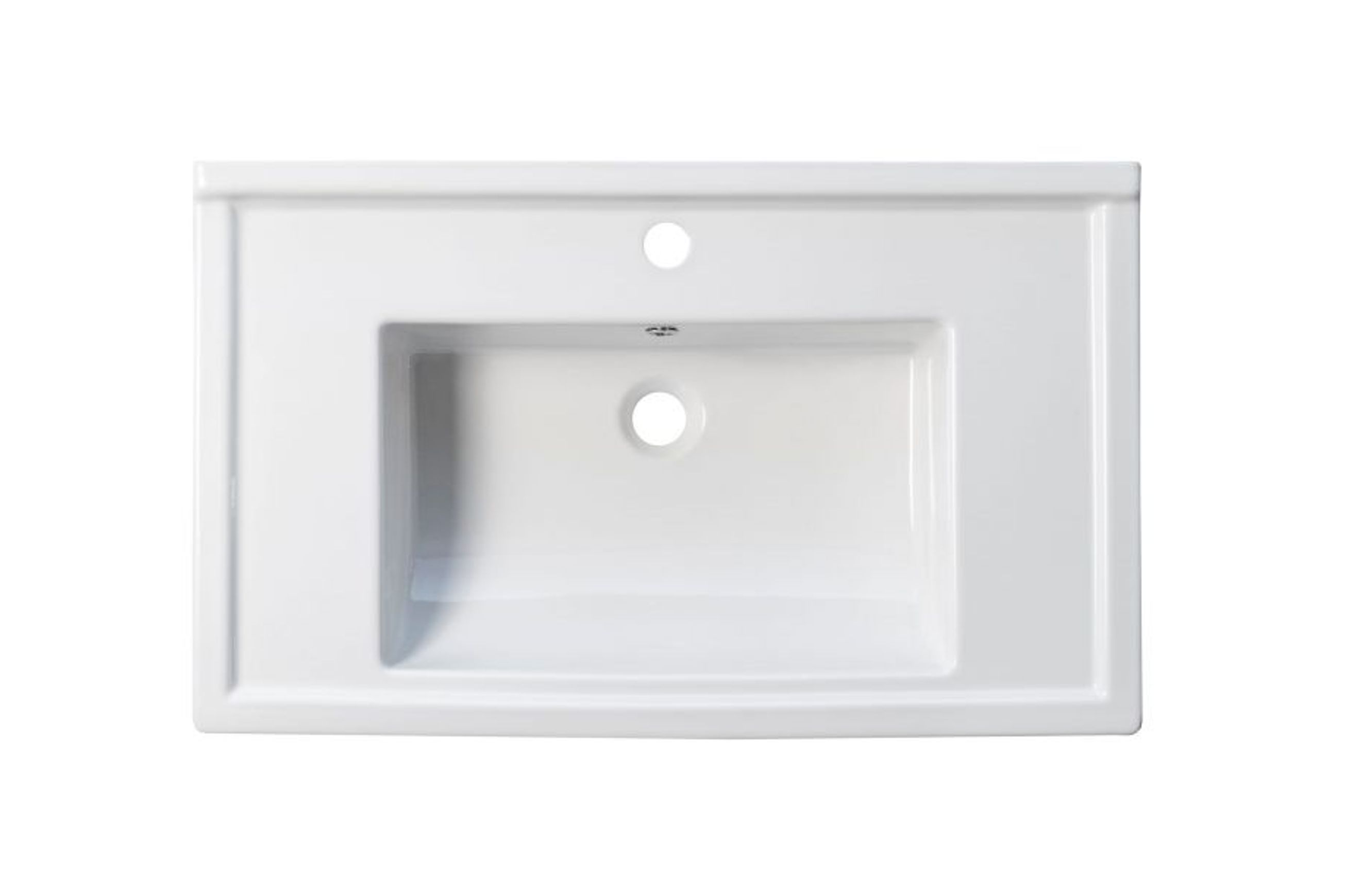 English Classic Wall-Hung Vanity, 2 Drawers
