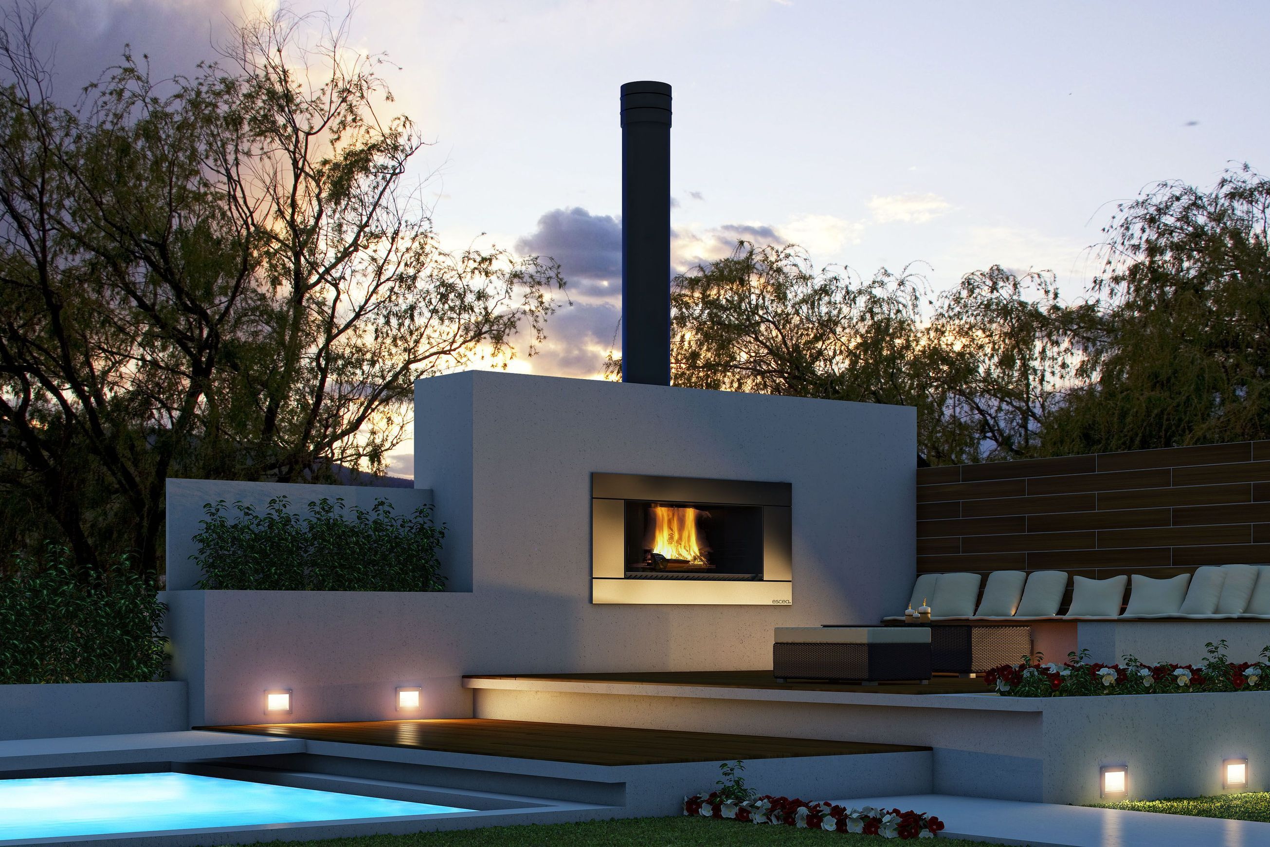 Escea EW5000 Outdoor Cooking Fire