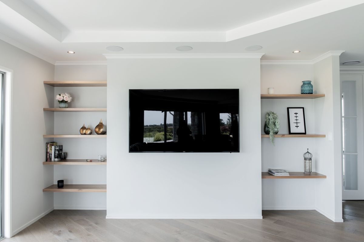 Floating Timber Shelving