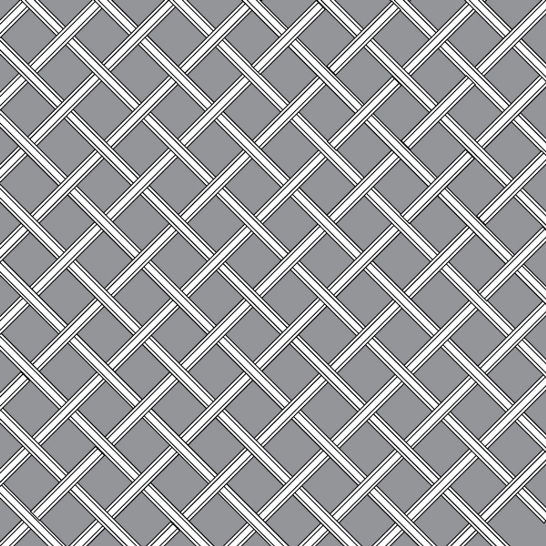 Oxford Hand Woven Diamond Reeded Grille