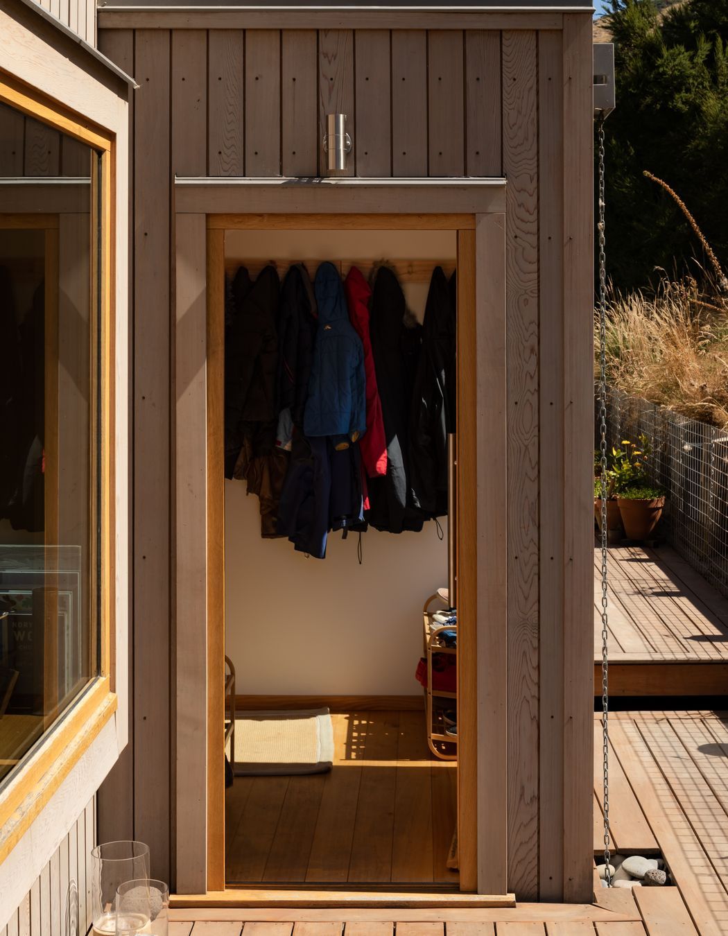 The entry and mudroom.