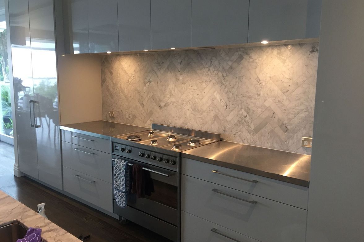 Grey Kitchen Splashback