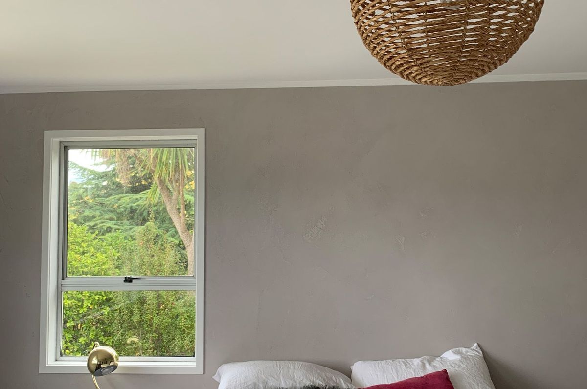 Master Bedroom - Grey Feature Wall