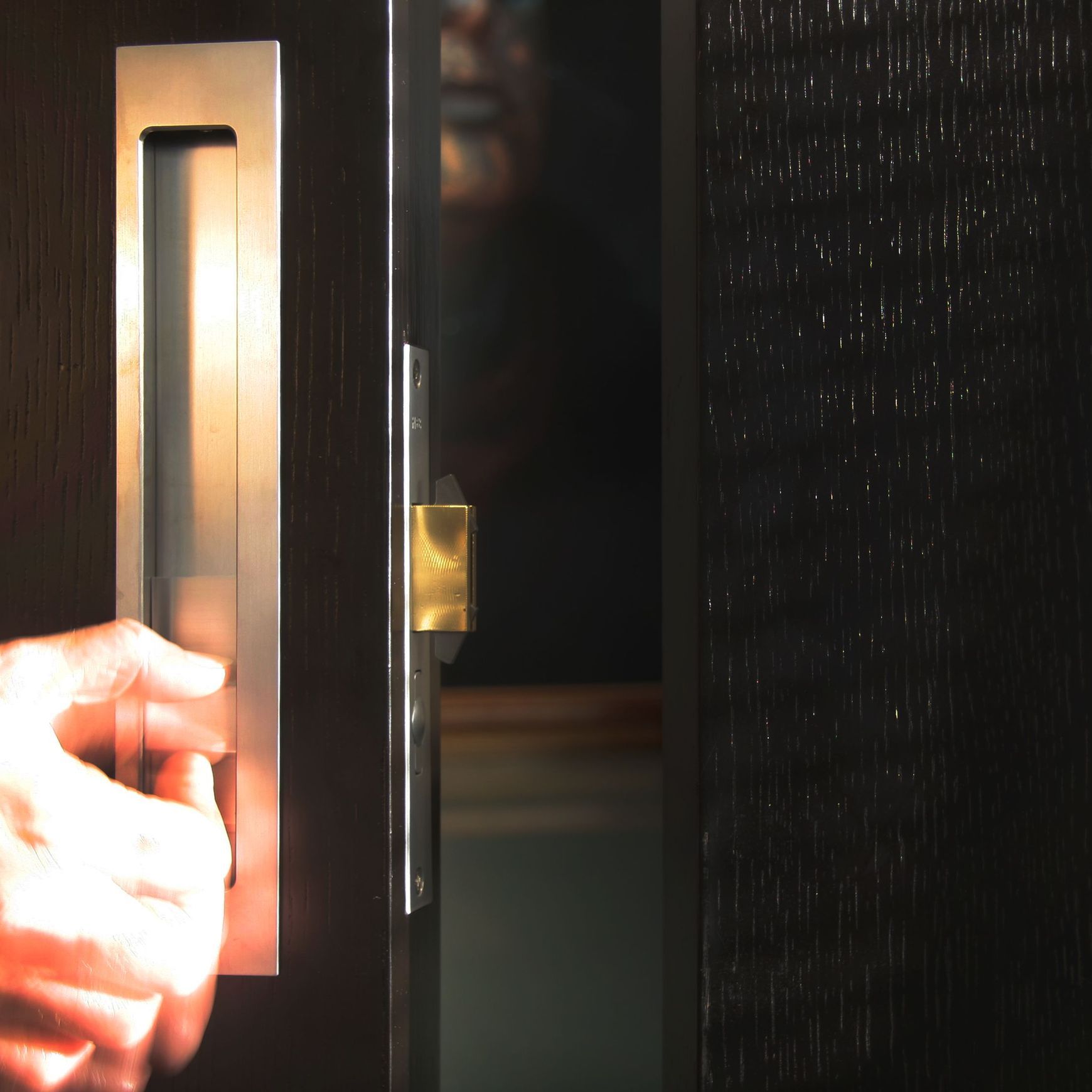HB1650 Offset Flush Pull Lock for Sliding Doors