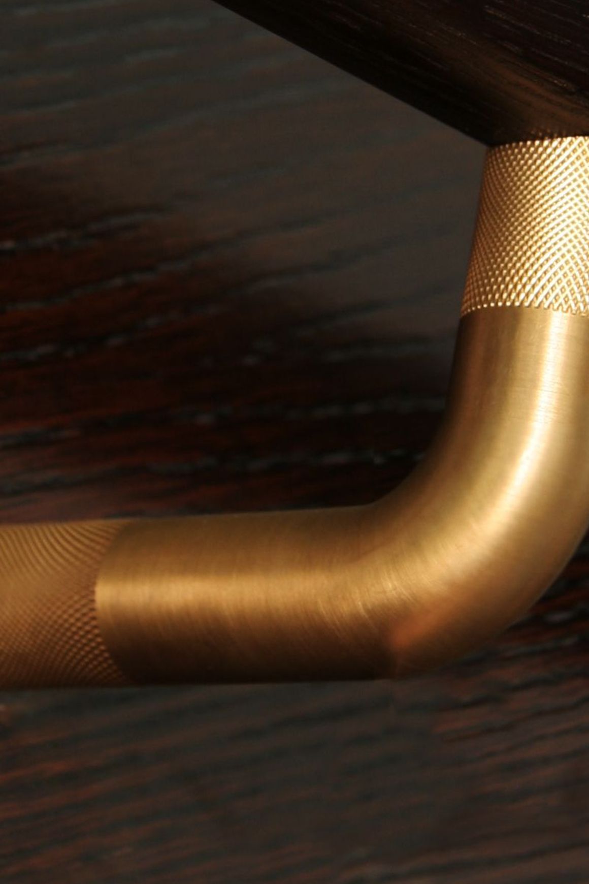 HB580 Knurled Solid Bronze StairRail Bracket | Handrail